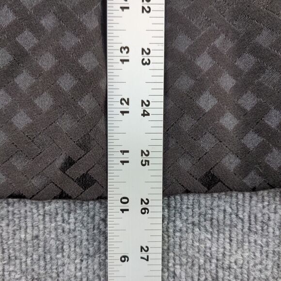 Covington Womens Blouse Top Sz 20-22W Black Crosshatch Pattern Shirt Snaps - Picture 5 of 12